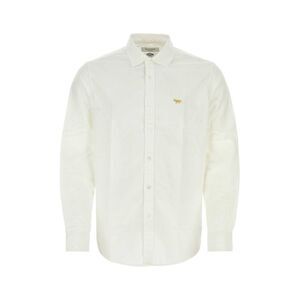 Junya Watanabe Men White Poplin Junya Watanabe X Maison Kitsune Shirt